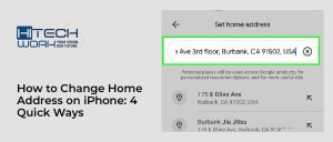 how to change home address on iphone