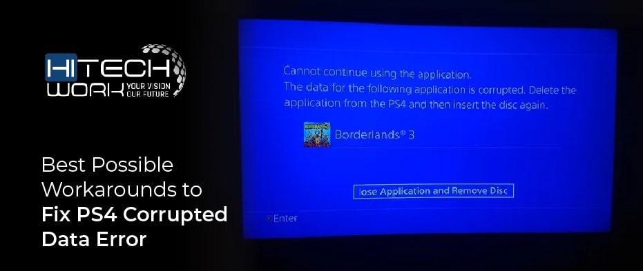 Fix PS4 Corrupted Data Error