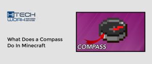 what does a compass do in Minecraft