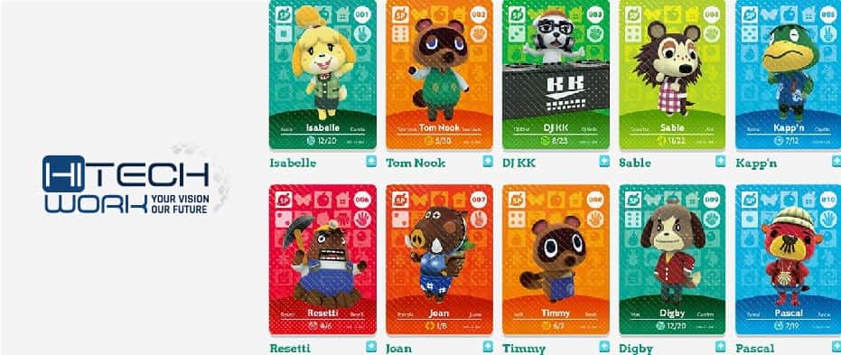 Animal crossing Amiibo cards