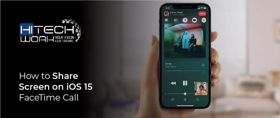 how to share Screen on ios 15