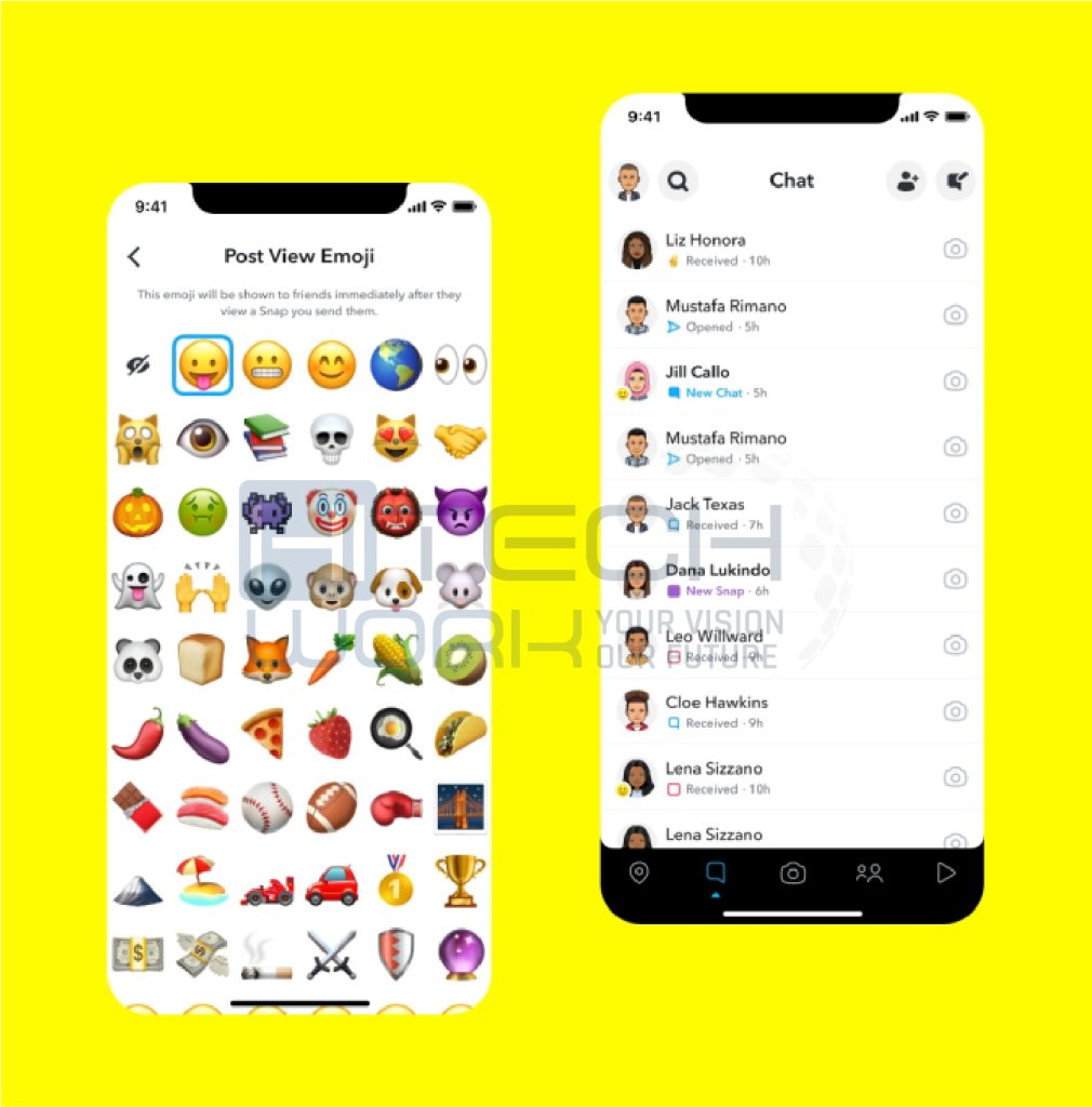 Post snap view emoji 