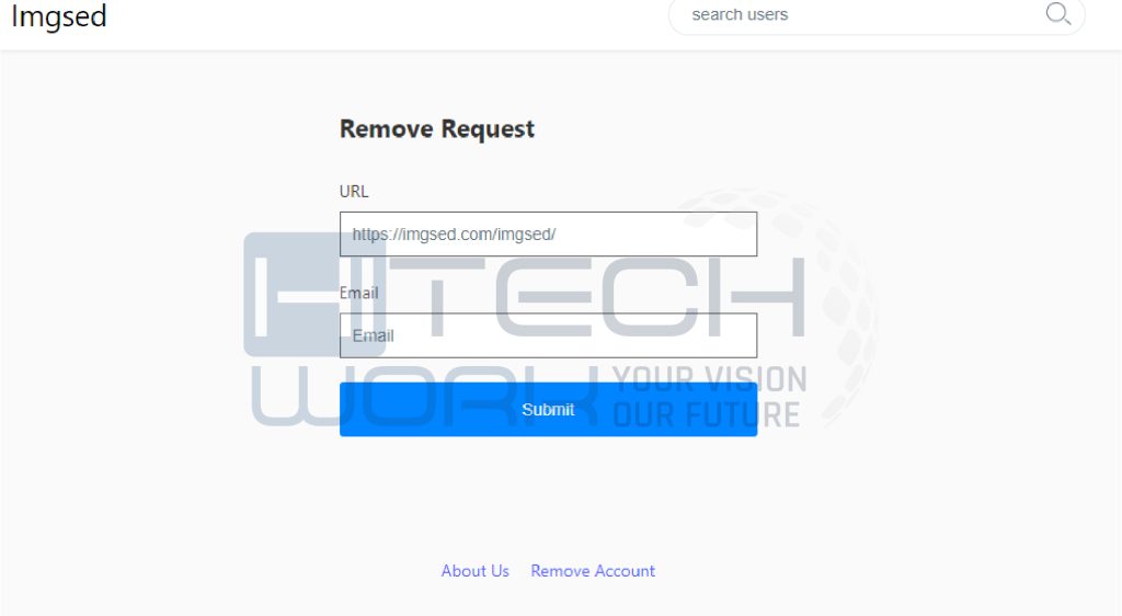 Remove Account on Imginn (Imgsed) 