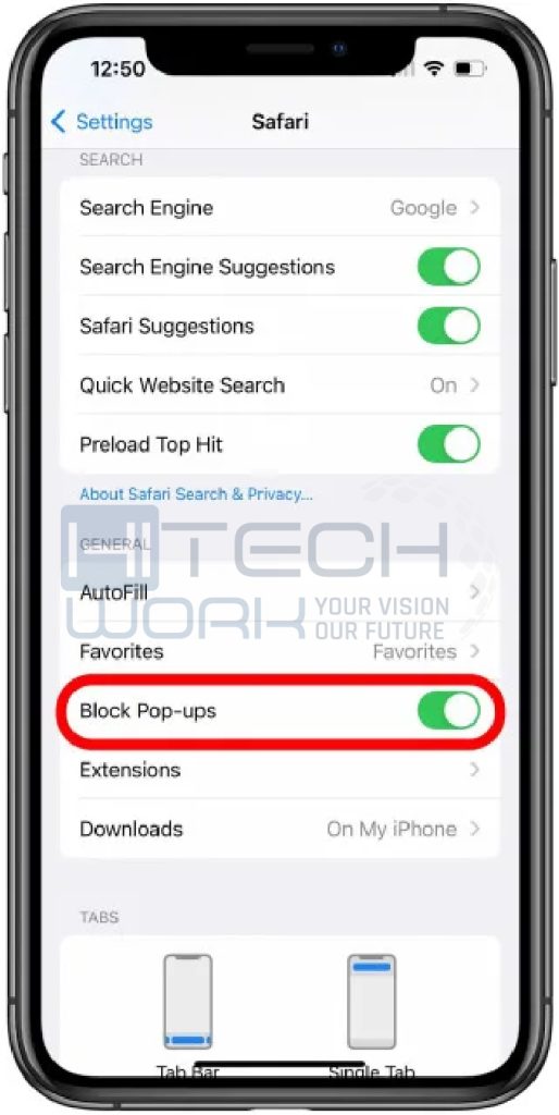 Block Pop-Ups