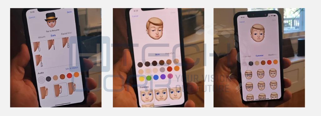 Step 8 - Change your iPhone Avatar Face Features
