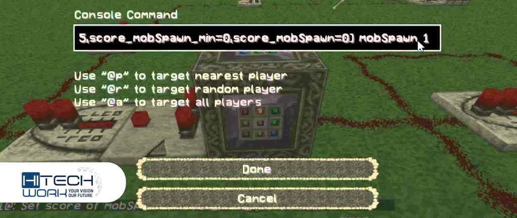 Commands in Minecraft