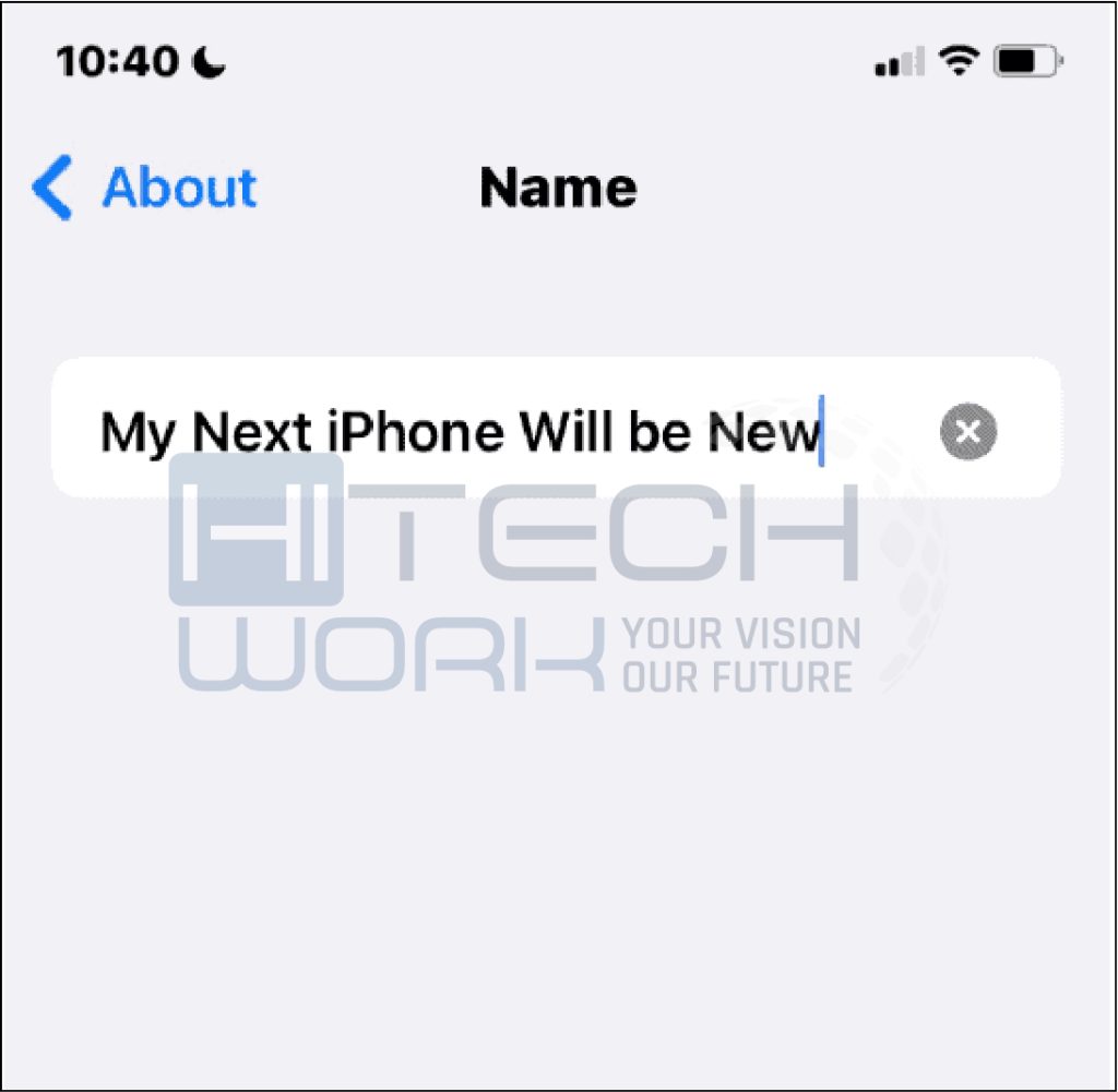 Step 4 - Type New Bluetooth Name