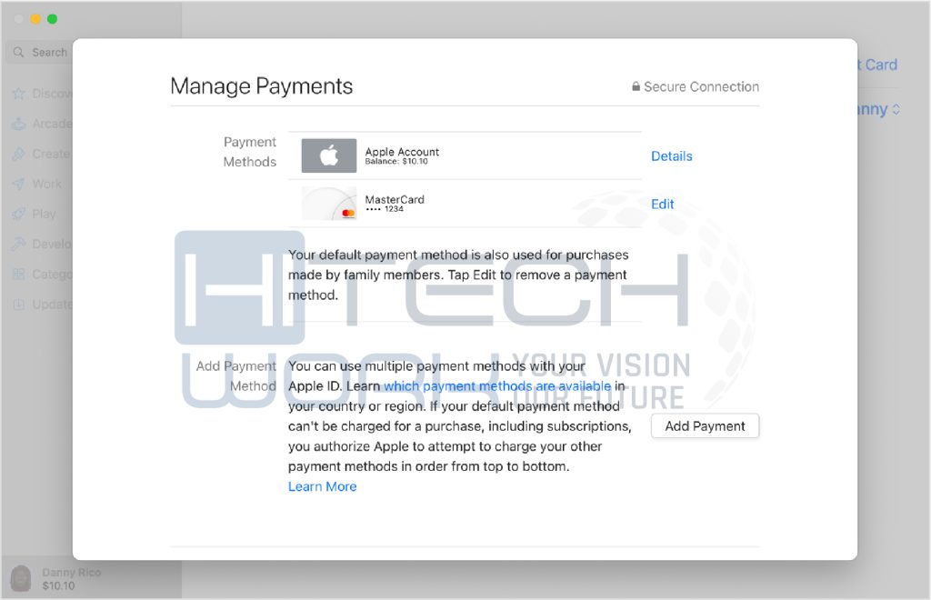 Steps to Change Payment Method on Mac