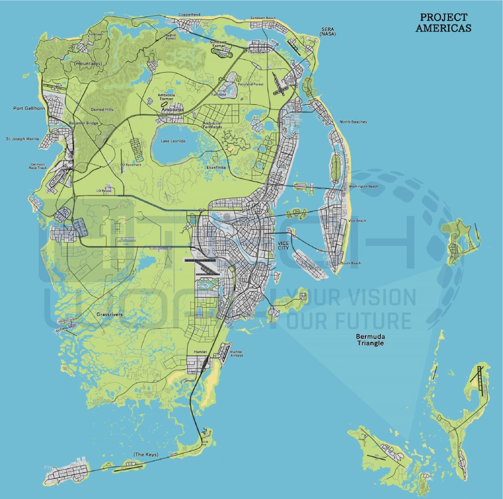 GTA 6 Leaked Map Interpretation by Reddit User