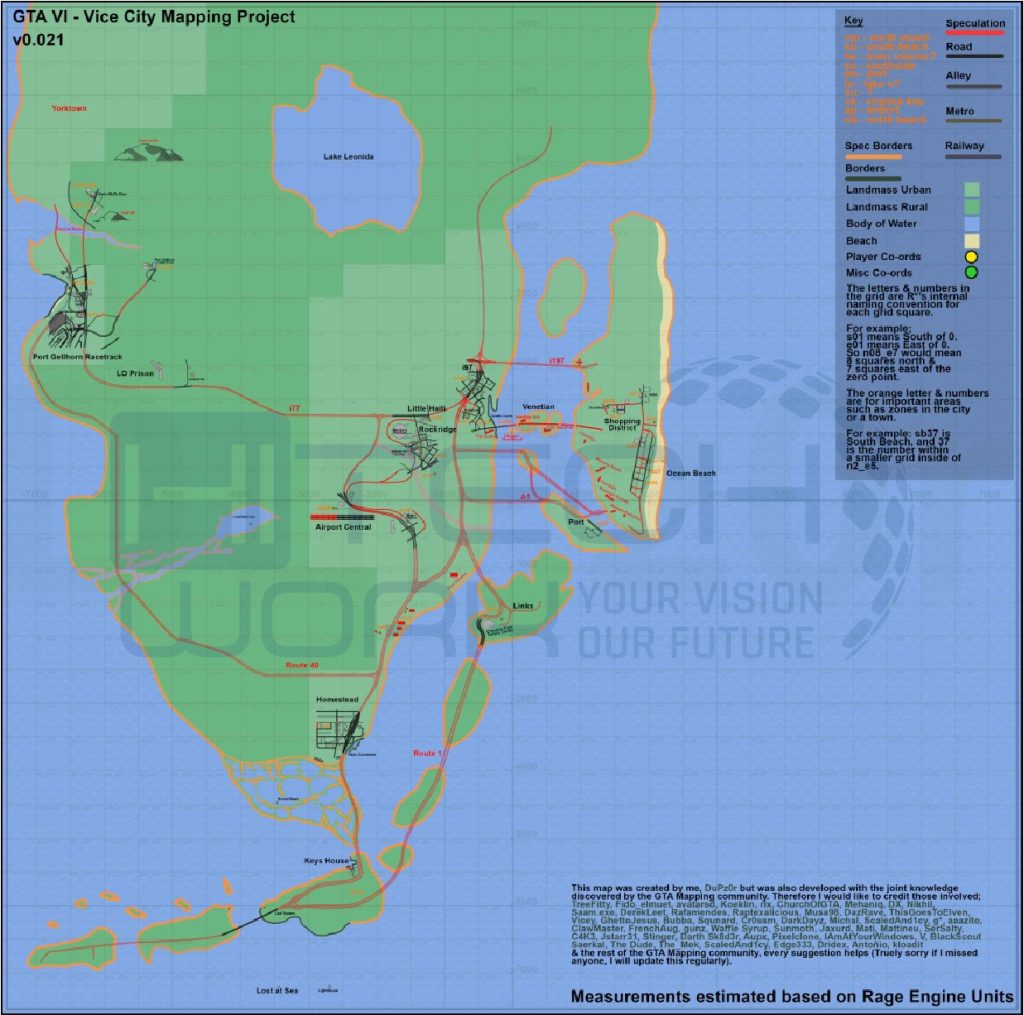 GTA 6 Leaked Map Interpretation by Mapping Community