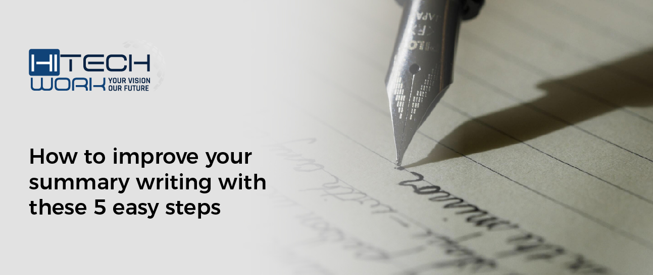 How to improve your summary writing