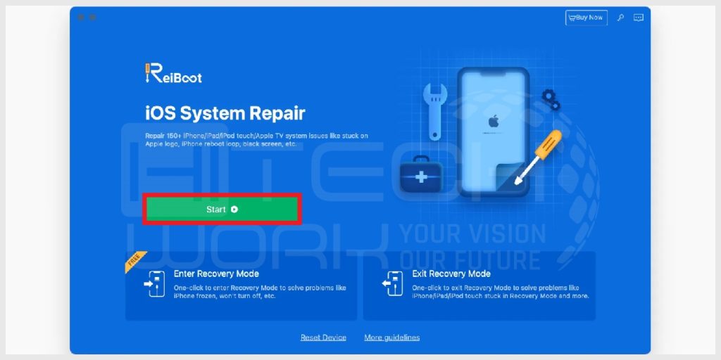 Step 3: Tap start