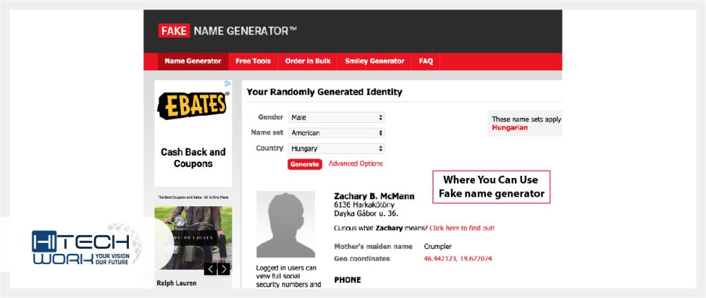 Where You Can Use Fake Name Generator