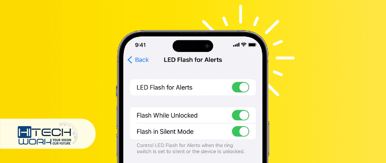 how to turn on flash notification on iphone