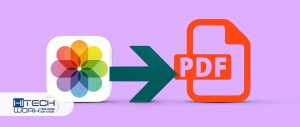 how to turn photo into pdf on iphone