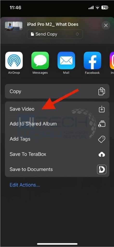 Save video