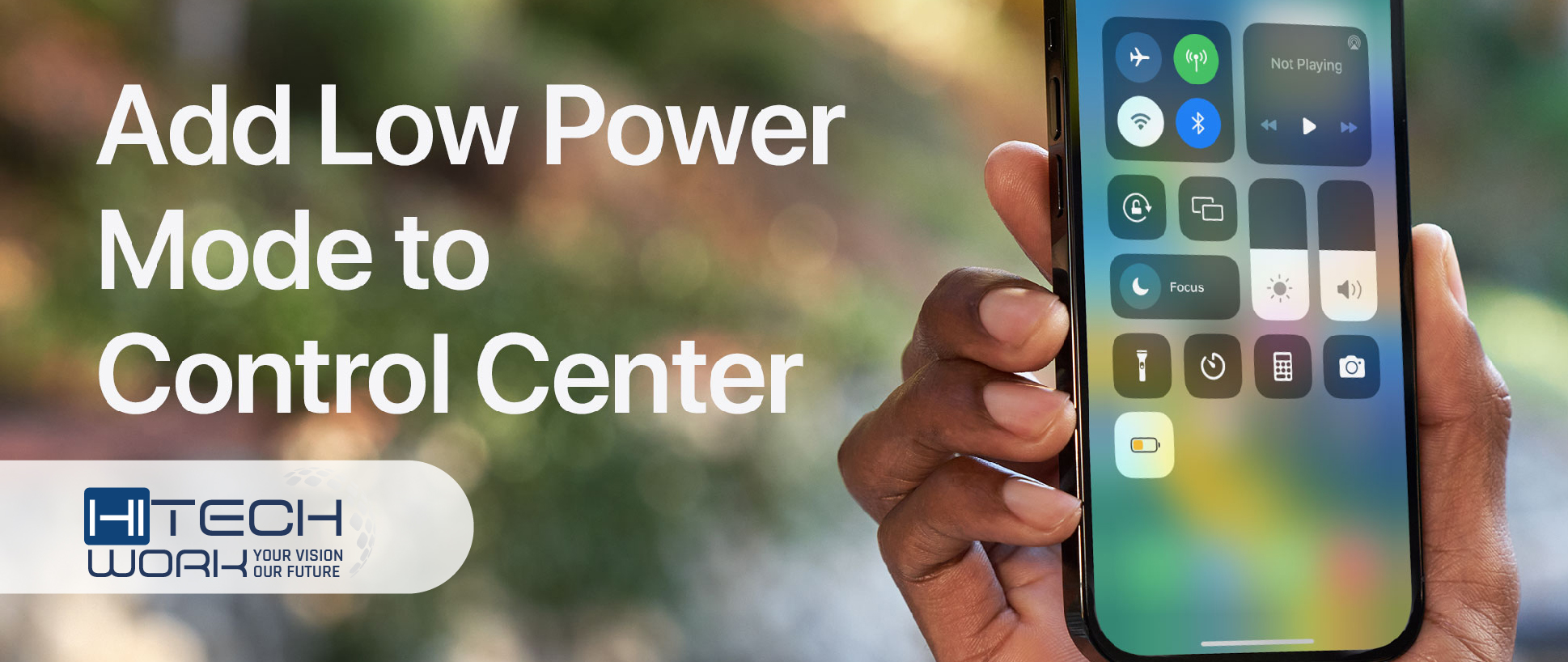 Add low power mode to control center