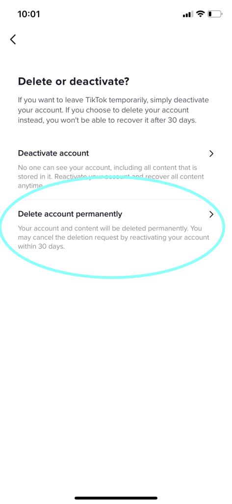 Delete Account permanently