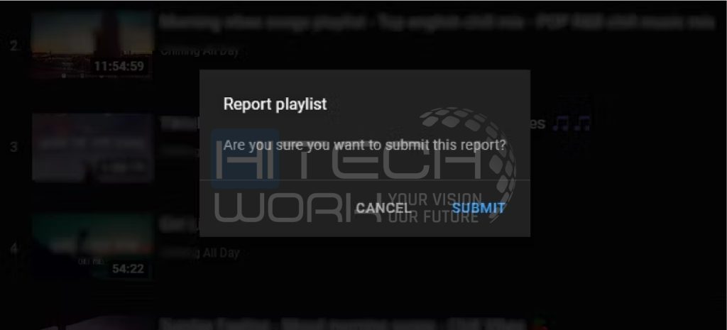 How to Report a Playlist on YouTube