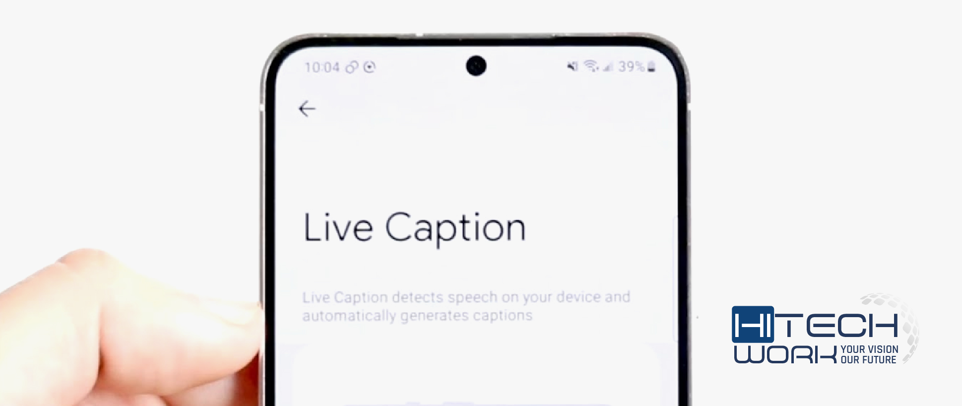 how to turn off live Caption