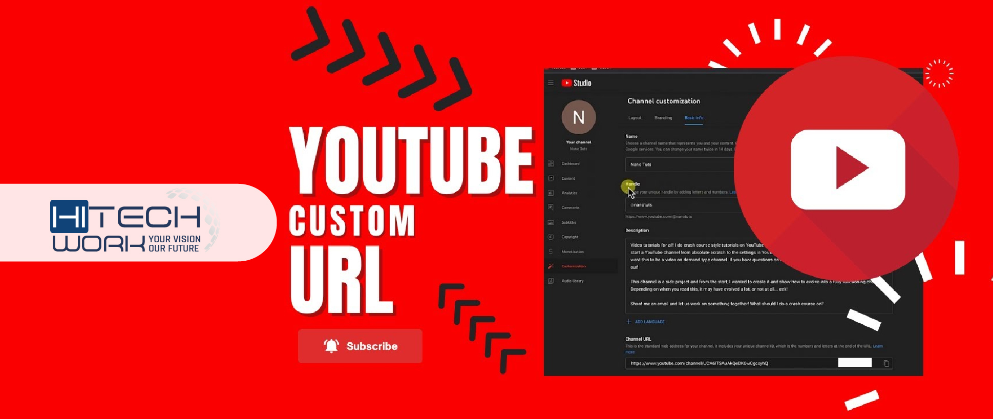 How to get a custom Youtube URL