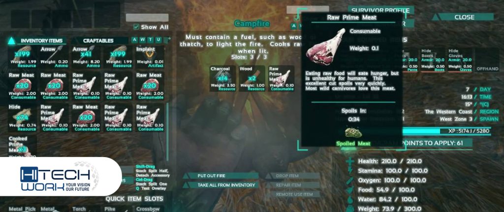 Raw Prime Meat ARK Commands