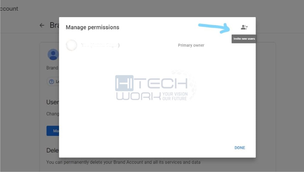Select Manage permissions