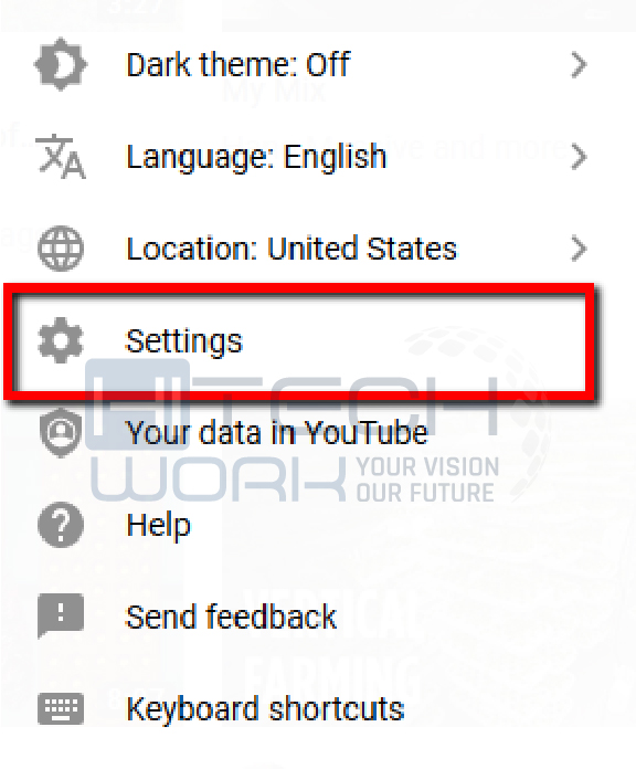 Select settings