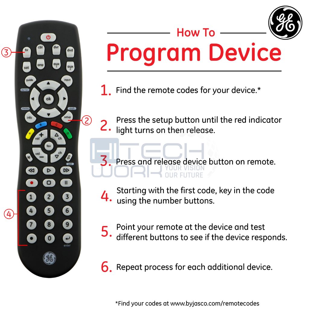 What are GE Universal Remote Codes
