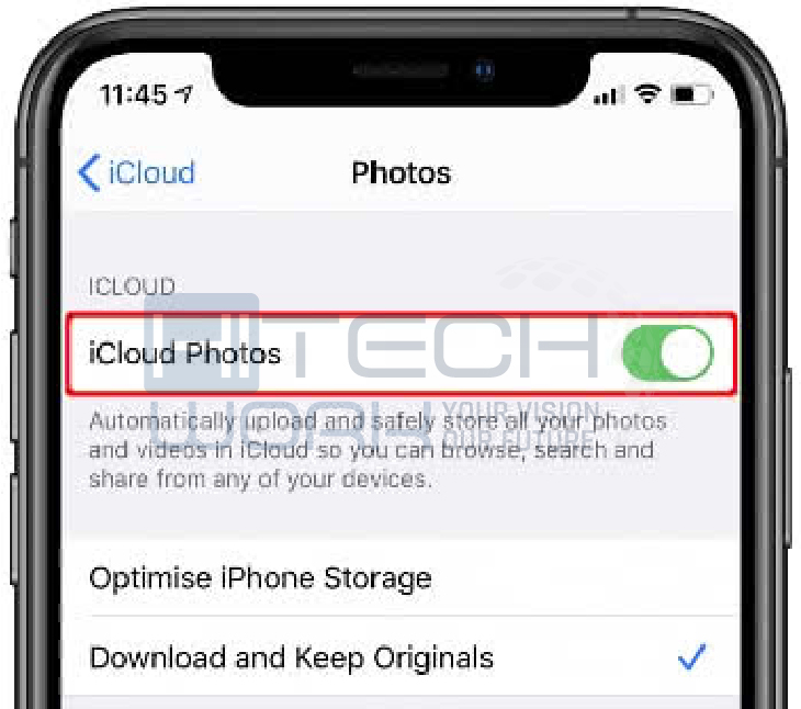 Optimize iphone storage