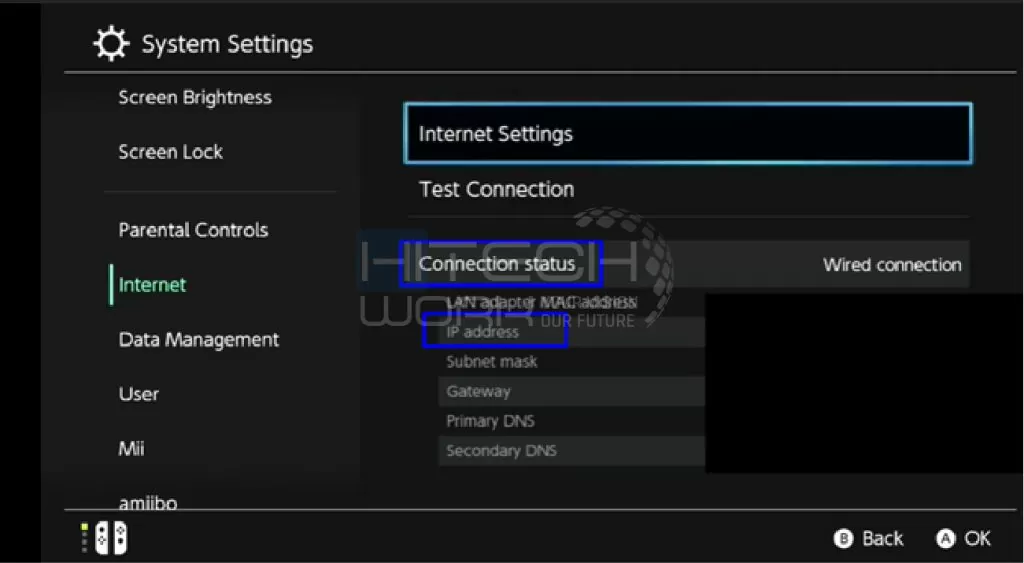 Tap Internet settings