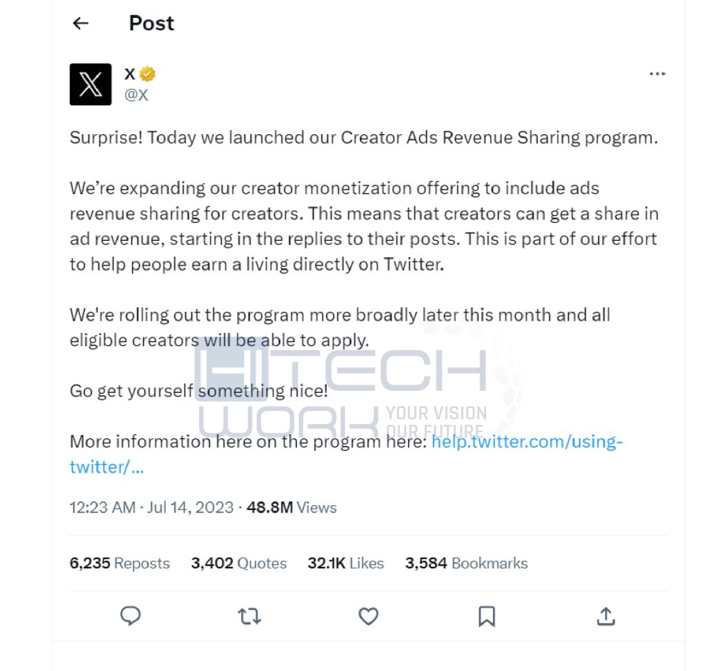 X Ad Revenue Stream