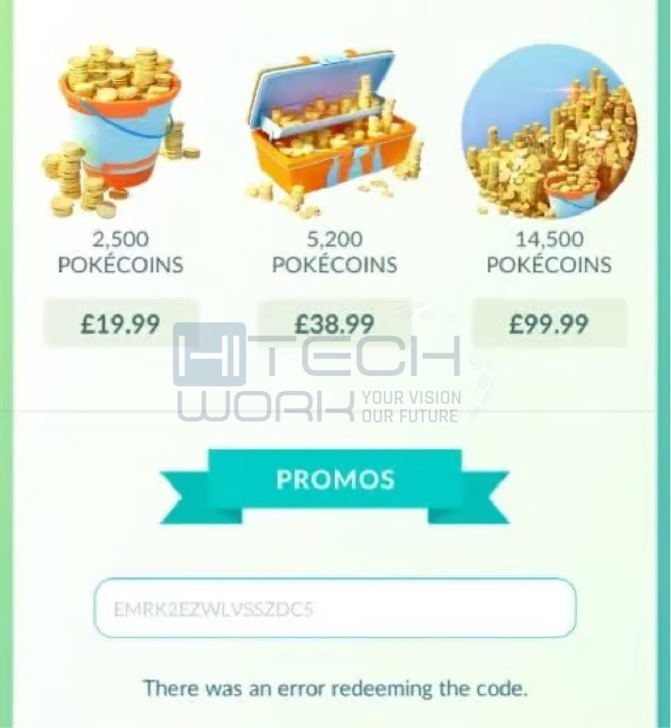 Pokemon GO Promo Codes For Poke Coins