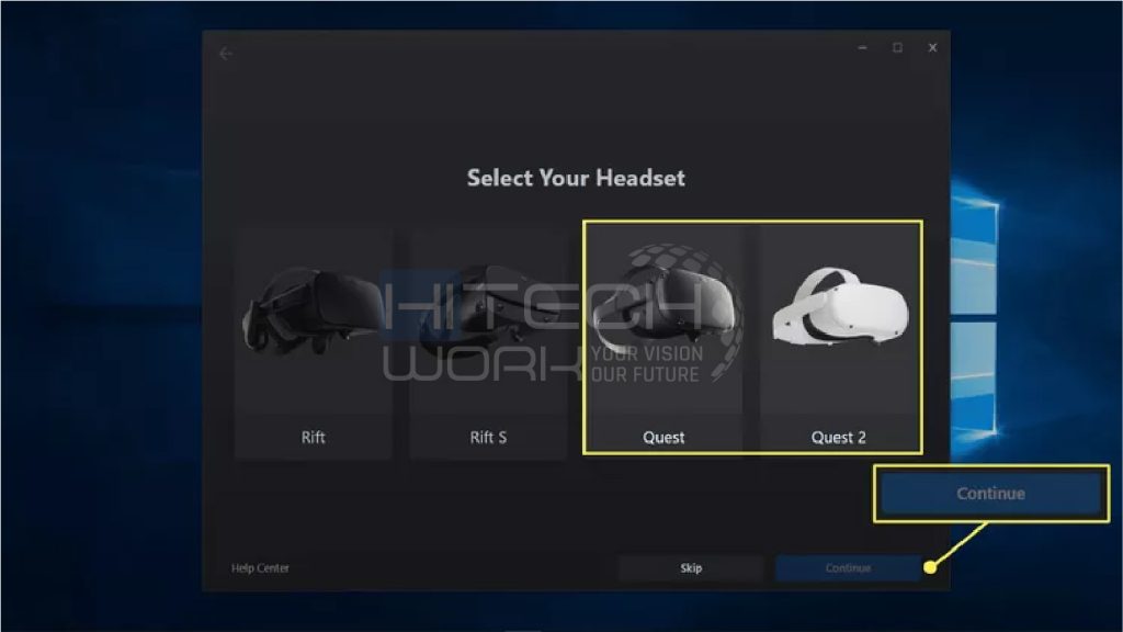 Select your headset