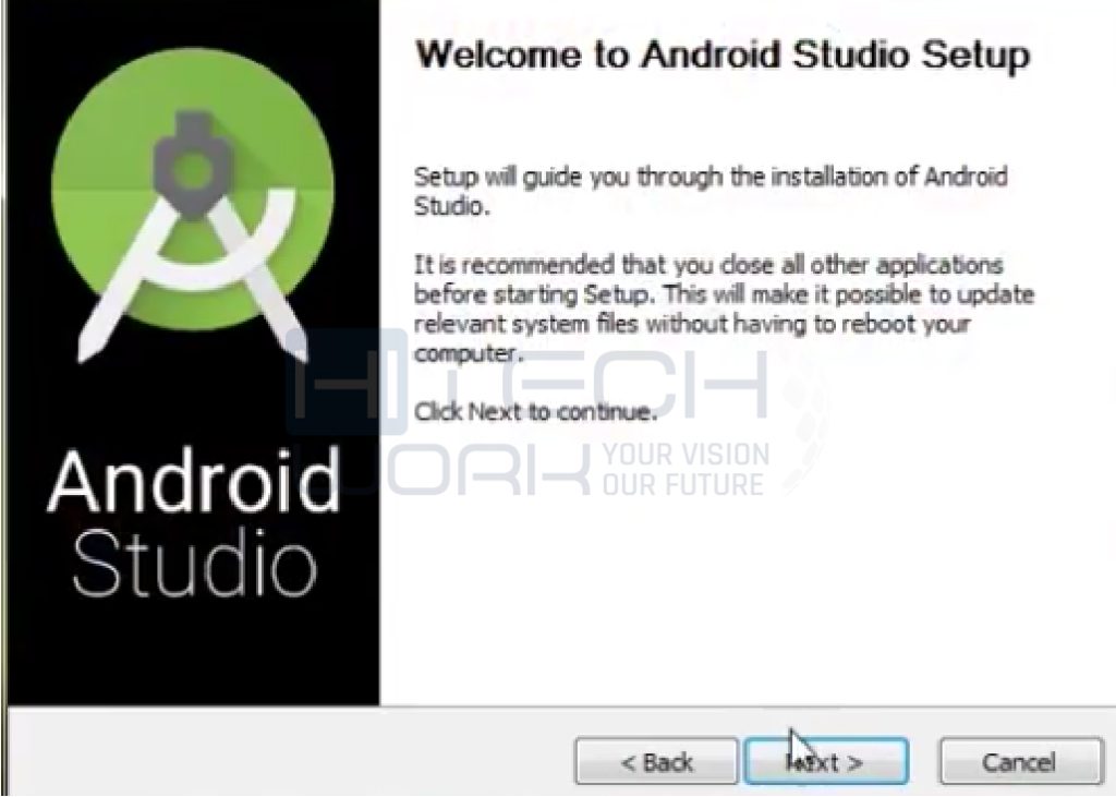 Click on the next to download Android Studio 