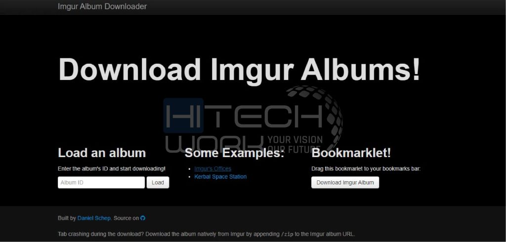 Imgur Album Downloader Website