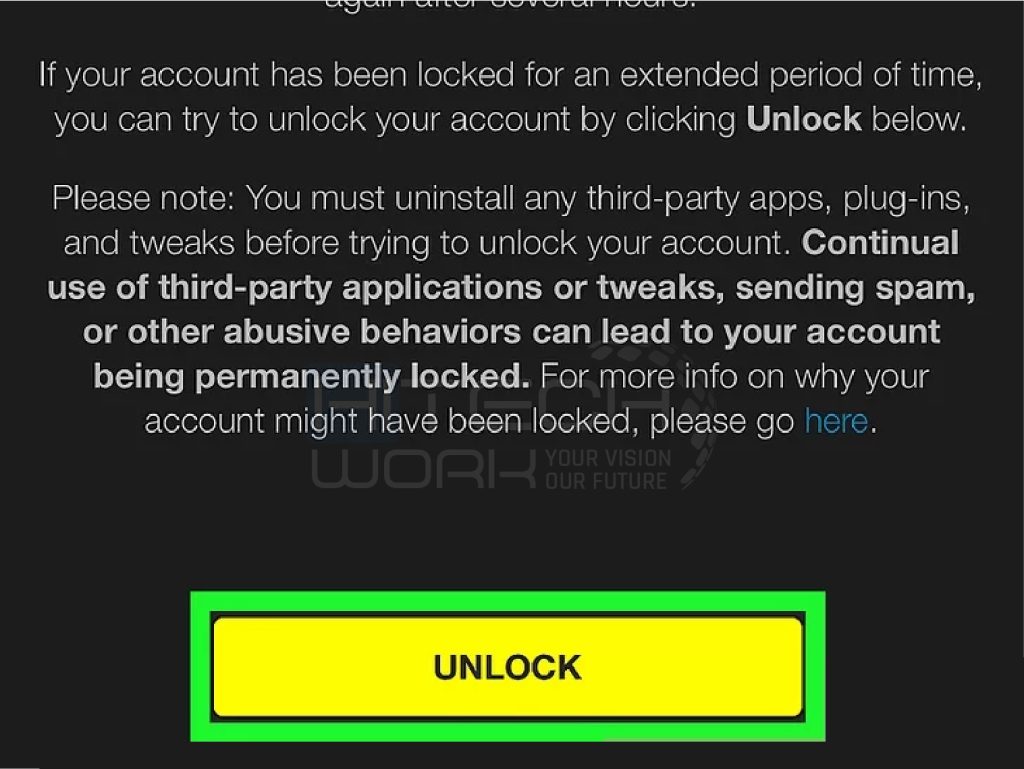 unlock the snapchat