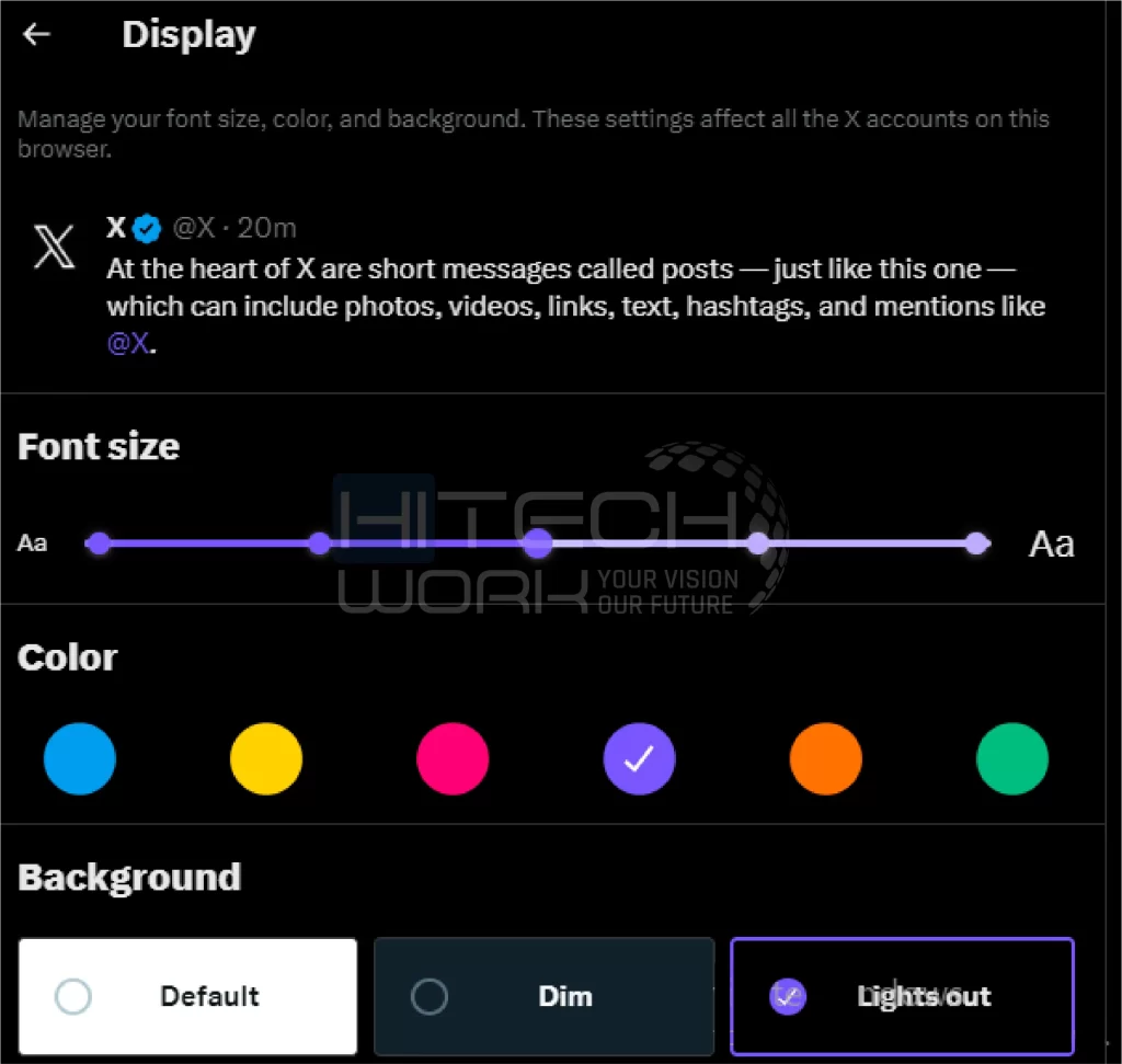 Twitter dark mode step 2 PC