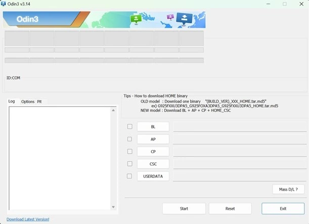 run odin to bypass frp