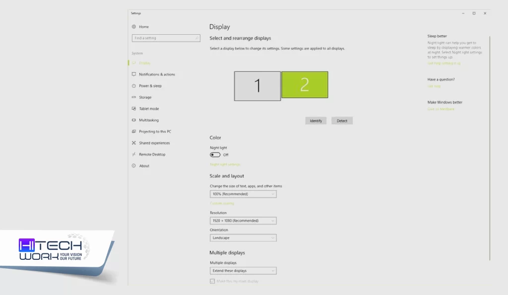  Adjust Settings for Dual Monitor Setup