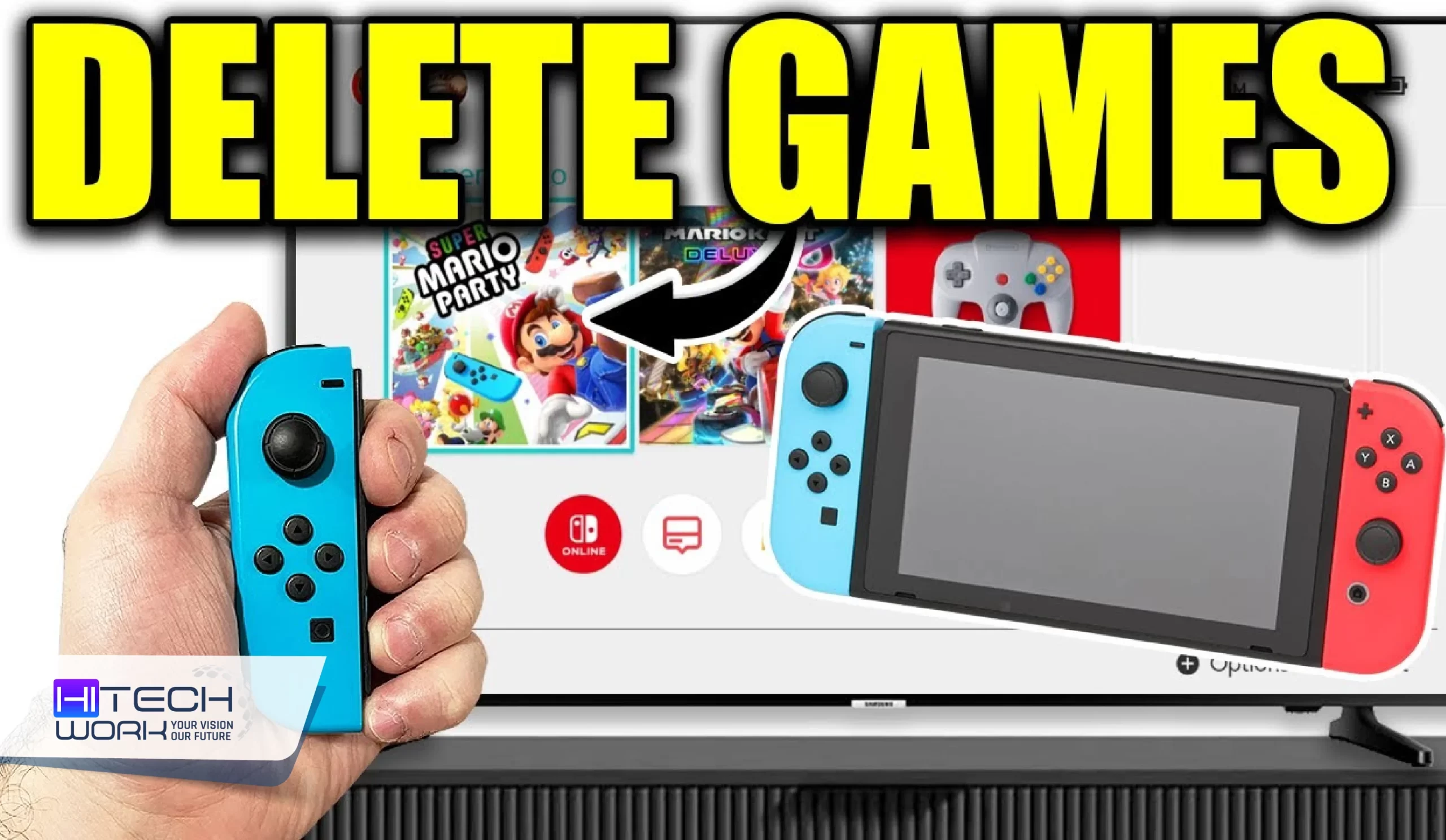 how to delete games on Nintendo switch