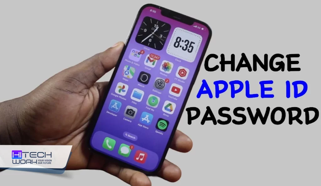 how to change apple id password