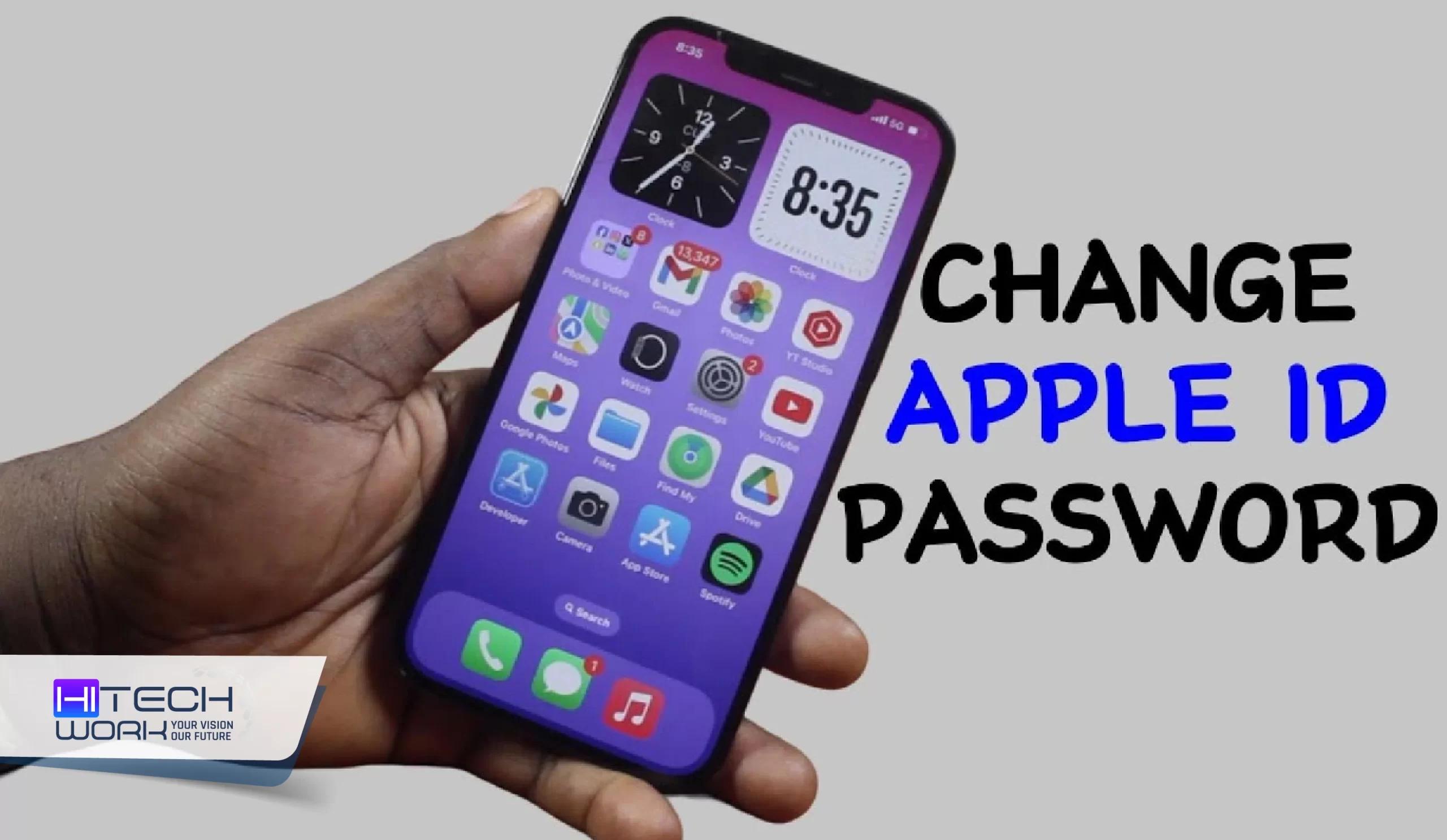 how to change apple id password